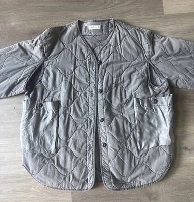JOHN ELLIOTT Size Khaki Quilted Cotton Blend Bomber Jacket