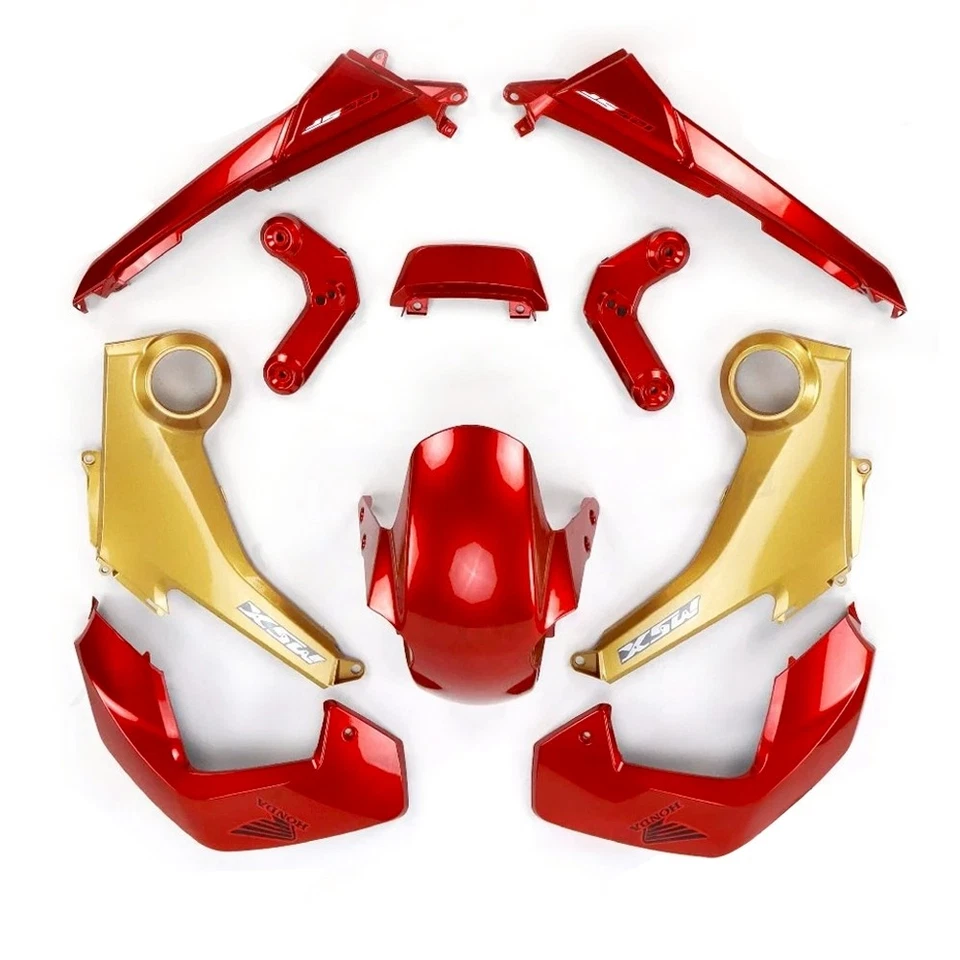 FAIRING FULL SET BODY KITS FRAME RED+GOLD FOR HONDA GROM MSX 125 2012-15 Foto 2 de 4