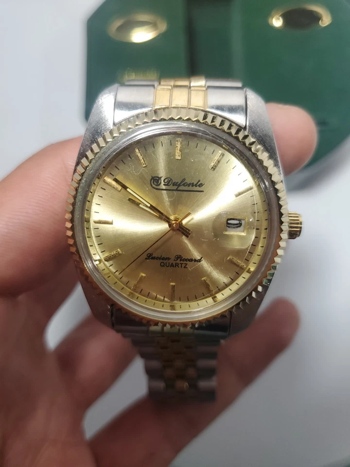 Dufonte Lucien Piccard 手表男士双色表带未经测试带原装盒 — 第 4/4 张图片
