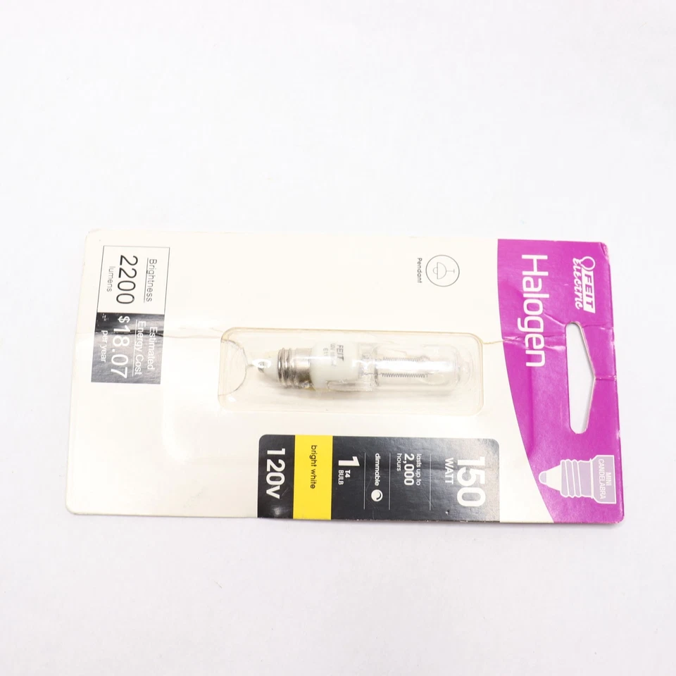 Feit Electric Light Bulb Dimmable Candelabra Bright White 150W BPQ150/CL/MC/HDRP - Image 2 of 4