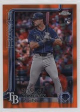 2025 Topps Chrome Orange Lava Refractor 11/25 Kameron Misner #130 1bi0