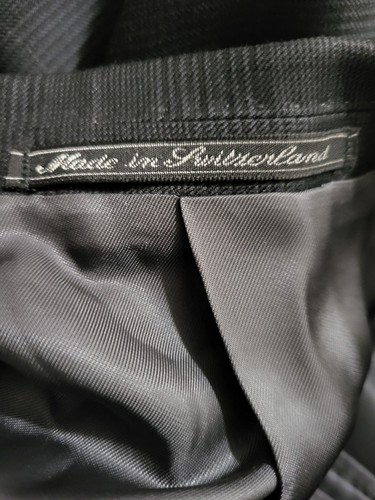 ERMENEGILDO ZEGNA Gris Carbón Glen Traje Chaqueta Deporte Blazer Abrigo 58 46R - Imagen 8 de 9