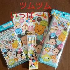 Decision Disney Tsum Tsum Brush Case, W Sharpener Case, B Dozen, Colored Pencils