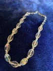 Vintage Estate West Germany Faux Crystal  Aurora Costume Jewelry Necklace 16"