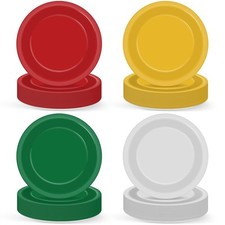 100Pcs Christmas Paper Plates 9" Red Green Disposable Party Tableware