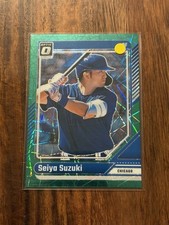 2024 Panini Donruss Optic #82 Seiya Suzuki Green /149 Chicago Cubs
