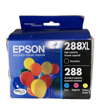 Genuine Epson 288XL Black 288 Color Ink Cartridges Yellow/Magenta/Cyan Exp 2026