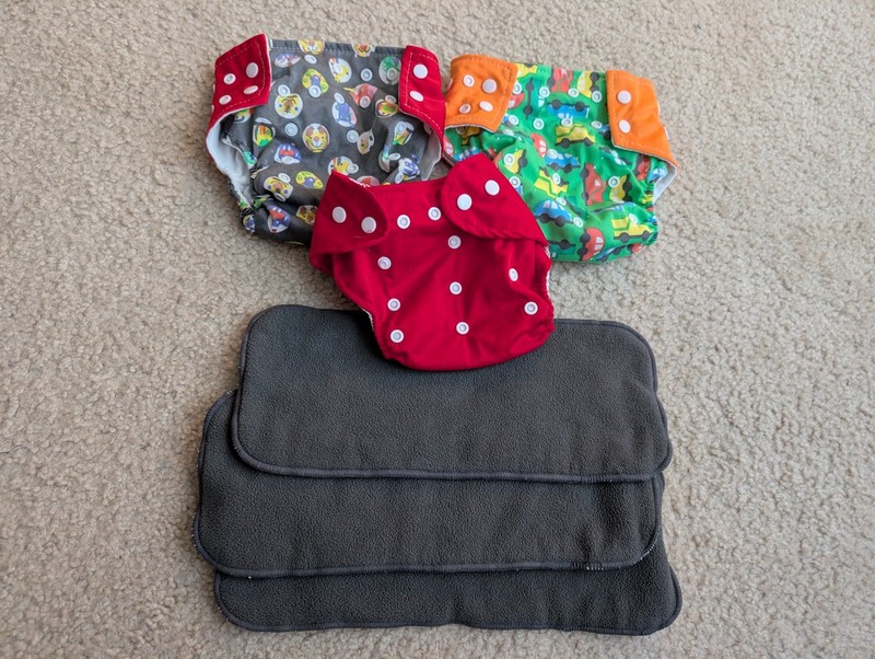 LN Boy Cloth Diaper Covers and Liners