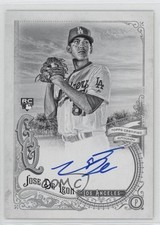 2017 Topps Gypsy Queen Auto Black & White 25/99 Jose De Leon #GQA-JDL Auto ms9