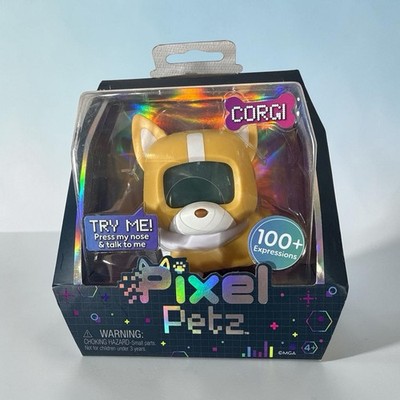 Pixel Petz Corgi Toy Figure Interactive Digital Pet Companion 100+ Expressions