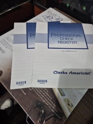 Vintage Office Check Registry Office Supplies Lot of 2 1980s. Unused