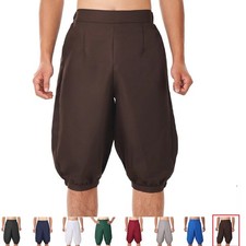 Mens Medieval Pants Colonial Pants Cropped Pants Halloween Victorian Breeches