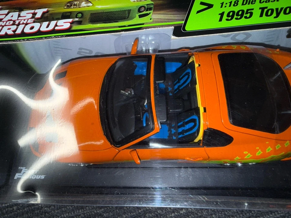 Racing Champions "The Fast and Furious" 1995 Toyota Supra Orange. NIB - Image 2 of 4
