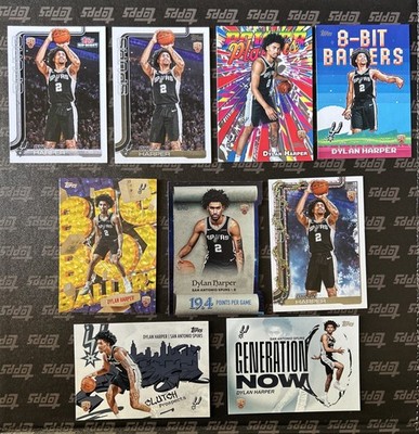Dylan Harper RC Spurs- 9 Cards Lot,RIP NIGHT,Big Box,8 Bit,Power,Holiday,Clutch