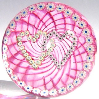 Briefbeschwerer Paperweight CAITHNESS GLASS Luckenbooth 1989 handsigniert!
