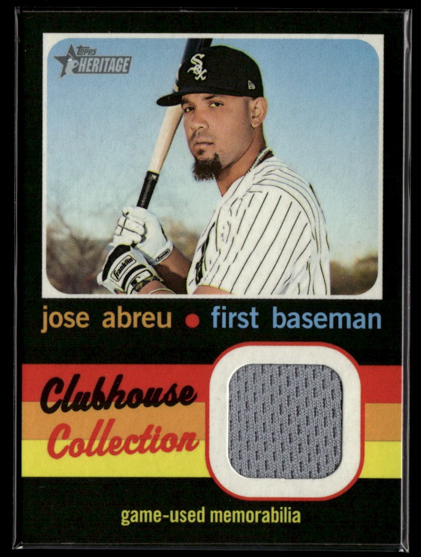 2020 Heritage #CCR-JAB Jose Abreu Clubhouse Collection Relic Black KE