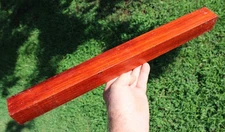 Exotic Padauk Wood 1-1/2" x 1-1/2" x 18" Turning Blank Air Dried 10 Years 1.3 lb