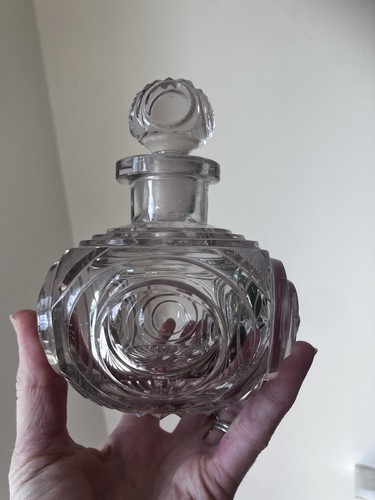 Beautiful Heavy Antique Early-Mid 19th Century Cut Glass Scent Bottle - Picture 5 of 19