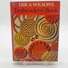 Erica Wilsons Embroidery Book Vintage Hardcover Charles Scribners Sons 1973