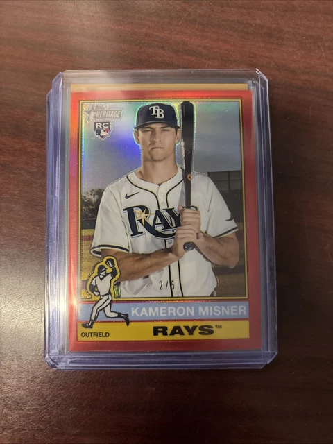2025 Topps Heritage High Number SSP Kameron Misner Red /5 Chrome 579