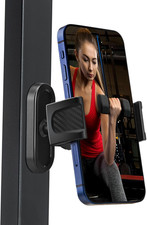 Magnetic Phone Holder for Gym, 360  Adjustable Strong Magnet Base Mount, Univers