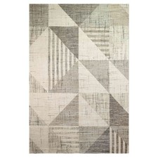 OLIVO.shop Tappeto moderno salotto Tappeti camera SOFTY GEOMETRIC BROWN-BEIGE