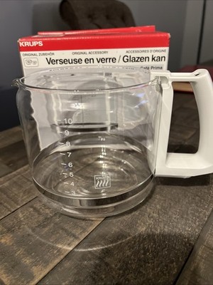Krups ︱ Replacement Carafe ︱Original White Handle︱ T10 Cup Aroma ︱NEW