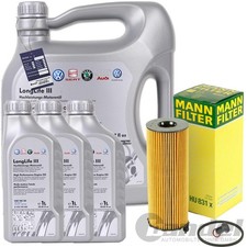 MANN ÖLFILTER+8L ORIGINAL VW LL3 ÖL für AUDI A4 B7+A5 8T+A6 4F+Q7 4L TOUAREG