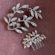 Bridal Prom Comb Crystal Headpiece Clip Pin Wedding