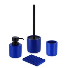 Concrete Cement Bathroom Accessories, 4-Piece Set