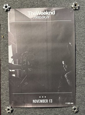 The Weeknd Trilogy Poster Original 2012  Authentic Rare Vintage Promo XO