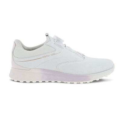 New Womens ECCO GOLF S-THREE BOA SHOE WHITE/ DELICACY 102973-60621 EU 36-40