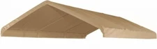 Tan Extreme Duty 16 mil Replacement Canopy Carport Tarp Cover For 10 X 20 Frame