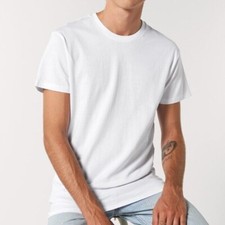 White 100% organic cotton vegan Stanley/Stella Feels fitted Men t-shirt STTM501
