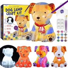 Paint Your Own Dog Lamp Kit, Art Supplies Arts  Crafts Kit, Painting kit for...