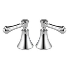 Delta Faucet H697 Cassidy Two Lever Roman Tub Handle Kit, Polished Chrome