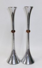 MCM Danish Modern Dansk JHQ Jens Quistgaard 13.5" Tall Candlesticks