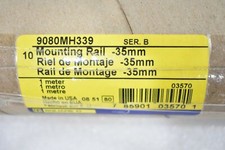 SQUARE D 9080MH339 SER. B MOUNTING RAIL 35mm 1 Meter Prepunched (LOT OF 4 RAILS)