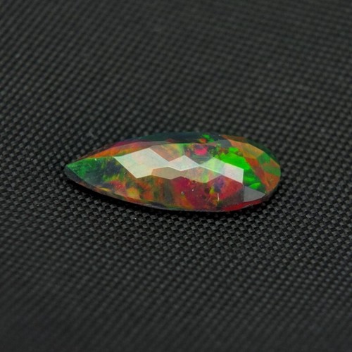 SHOLA Echt 2,28 Ct Natürlicher Schwarz Opal mit Farbenspiel aus Äthiopien - Bild 7 von 7