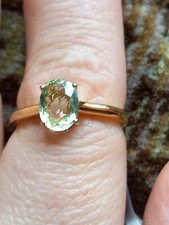 PARAIBA TOURMALINE  Ring With Diamond In 18k Gold 1.09cts