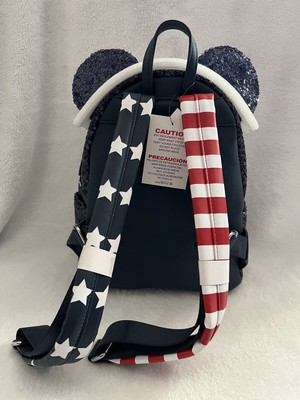 Disney Parks Loungefly Stars Stripes Red White Blue Sequin  display picture 1