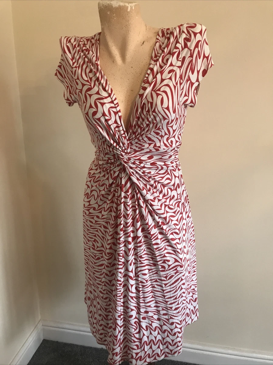 Phase eight red and top white dress