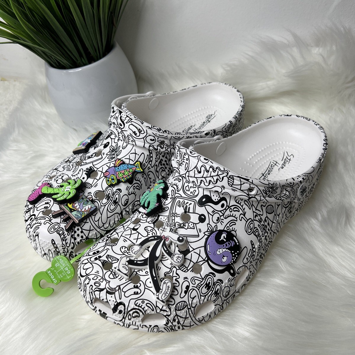 Crocs Classic Clog Steven Harrington Collage Art 208145-103 M:Size 10, W:Size 12 My Collaboration with @Crocs is now available online! (Link  main image 4