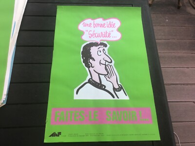 Ainf Poster Bildungsaktion EINE GUTE IDEE SICHERHEIT WISSEN LASSEN N1318