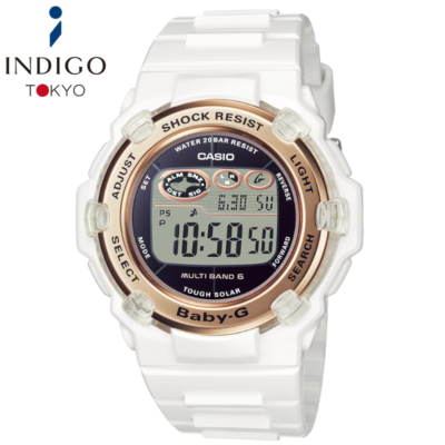CASIO Baby-G BGR-3003U-7AJF Digital Radio Solar Watch White x Gold 