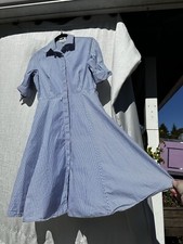 Calvin Klein Striped Blue Dress - Size 2