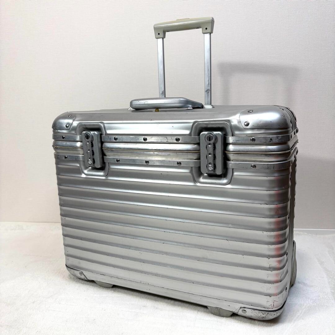 RIMOWA TOPAS 928.50 PILOT Trolley 2輪 36L Rimowa Topas Pilot 2-wheels 36L Silver Aluminium 928.50 | eBay