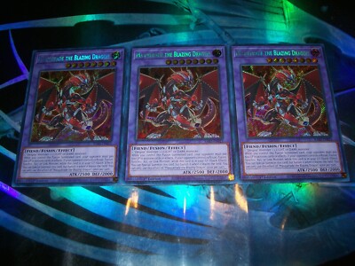 3x Masquerade the Blazing Dragon 1st Edition Secret Rare RA02-EN022 Yu-Gi-Oh!