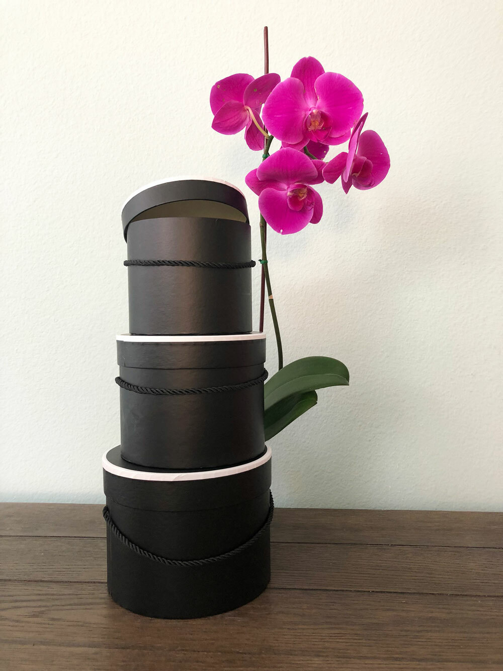 Premium Quality Round Flower Box, Floral Gift Box, Set of 3 