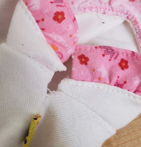 Conjunto de pijama Build A Bear rosa blanco princesa corona pijamas ropa de peluche conjunto-leer - Imagen 6 de 8